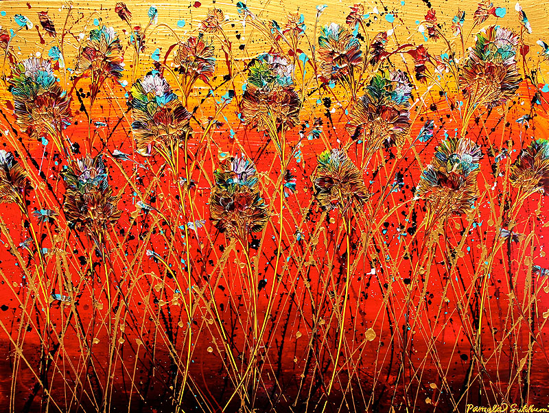 Pamela Sukum - Bamboo Amonst the Oaks 4 limited edition print on canvas